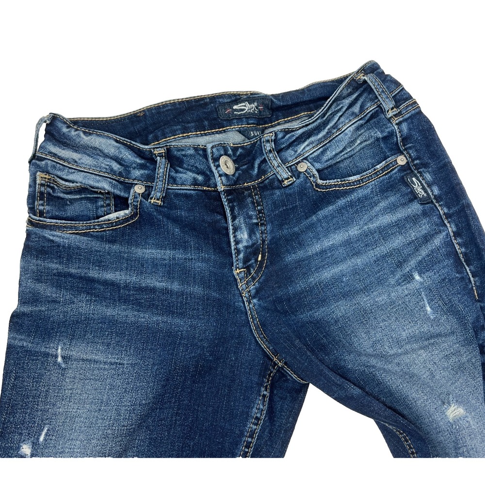 Silver Jeans Co. Suki Capri Mid Rise Womens‎ Waist Size 29 Inseam 25
